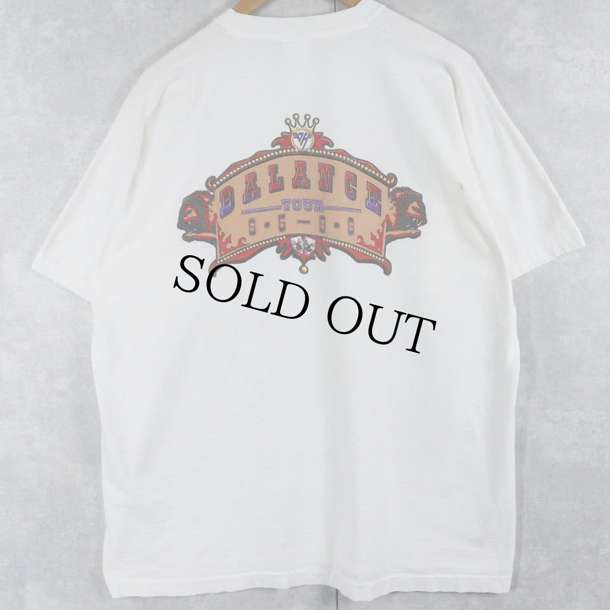 画像2: 1995 VAN HALEN "BALANCE TOUR" ハードロックバンドツアーTシャツ XL (2)