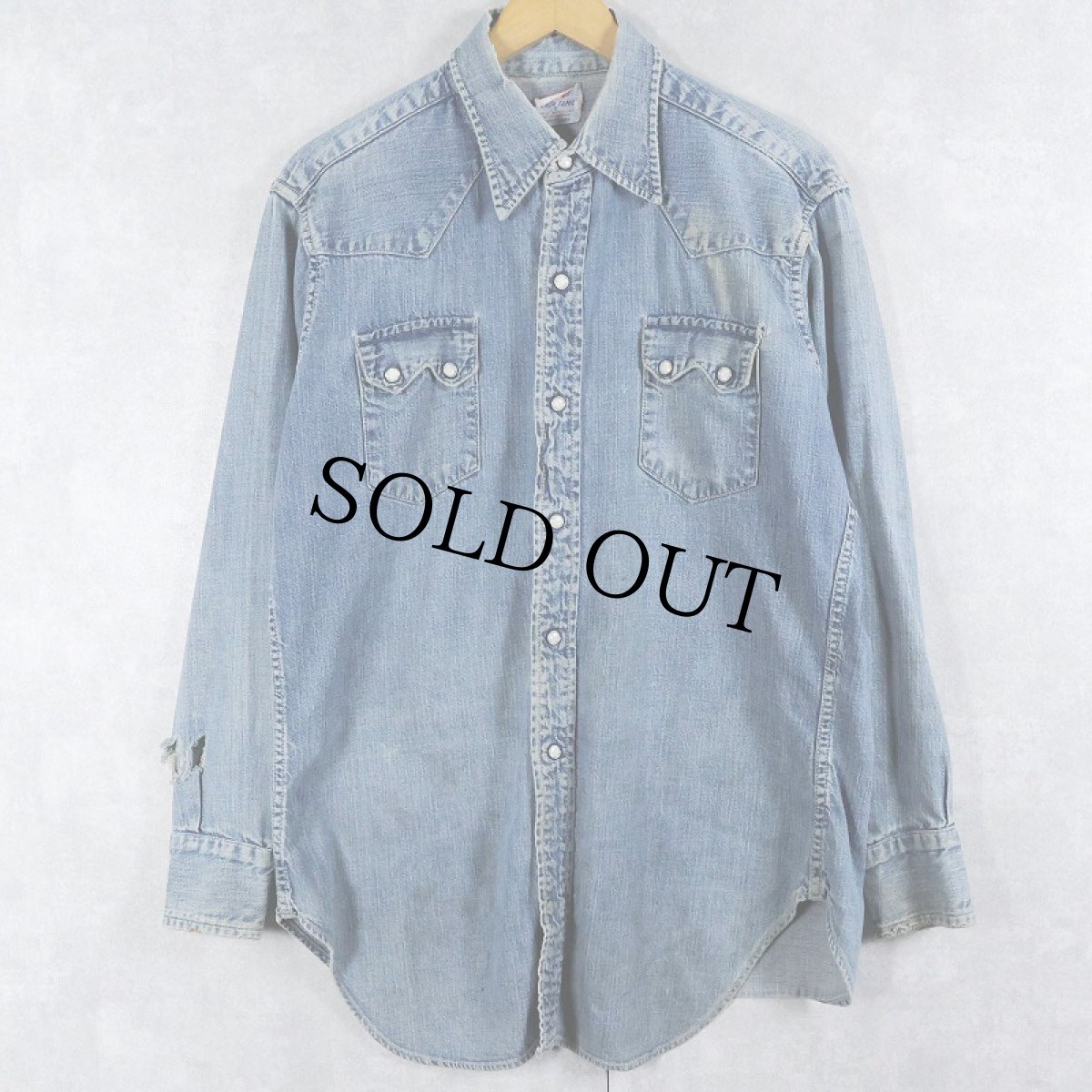 画像1: 50's LEVI'S "DENIM FAMILY" デニムウエスタンシャツ (1)