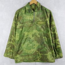 画像1: 60〜70's カモ柄 ハーフジップ キルティングプルオーバージャケット (1)