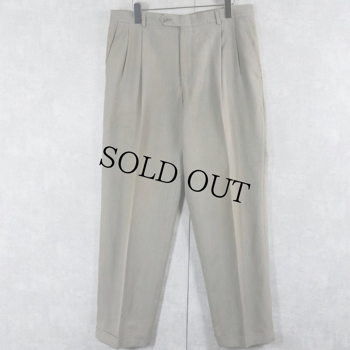 画像1: BURBERRY 2タックスラックス W34 (1)