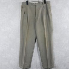 画像1: BURBERRY 2タックスラックス W34 (1)