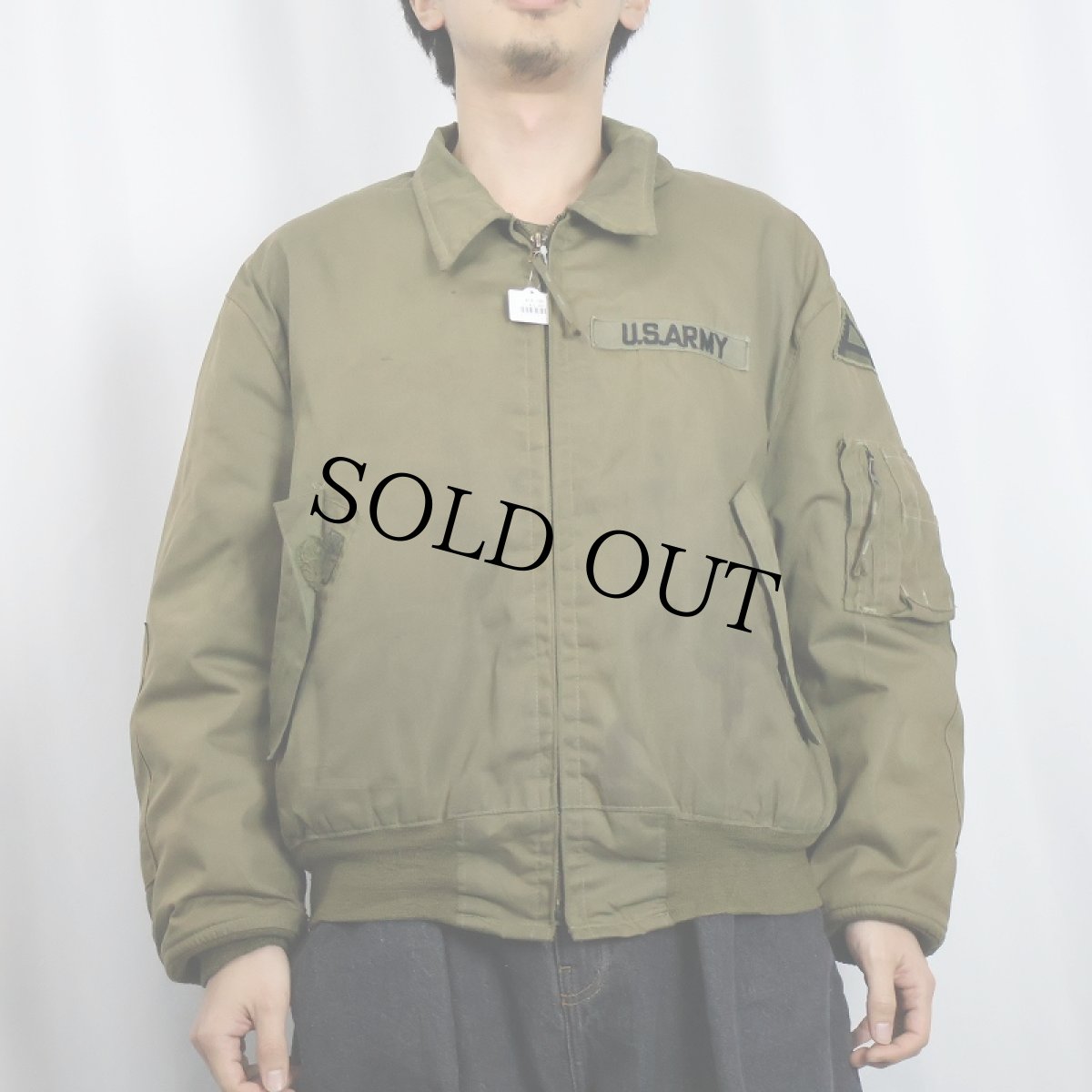 画像2: 90's U.S.ARMY CVC タンカースジャケット ノーメックス X LARGE-SHORT (2)