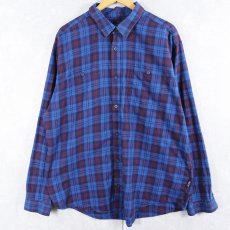 画像1: 2014AW Patagonia "ORGANIC COTTON" チェック柄 コットンシャツ XL (1)