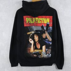 画像1: PULP FICTION クライム映画 プリントスウェットフーディー BLACK XL (1)
