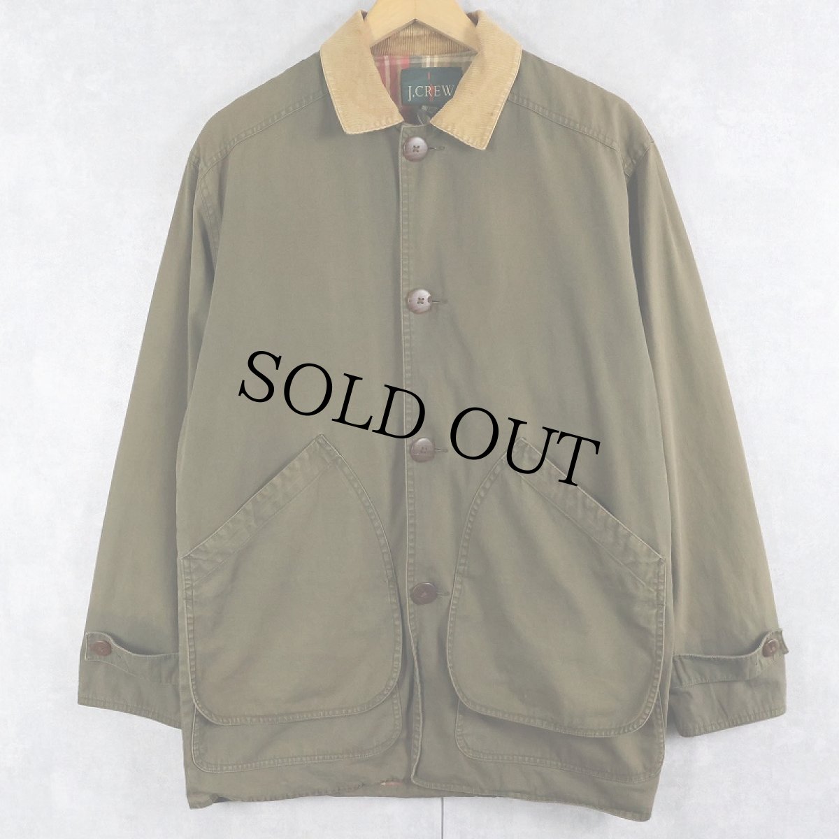 画像1: 90's J.CREW コットンハンティングジャケット XS (1)