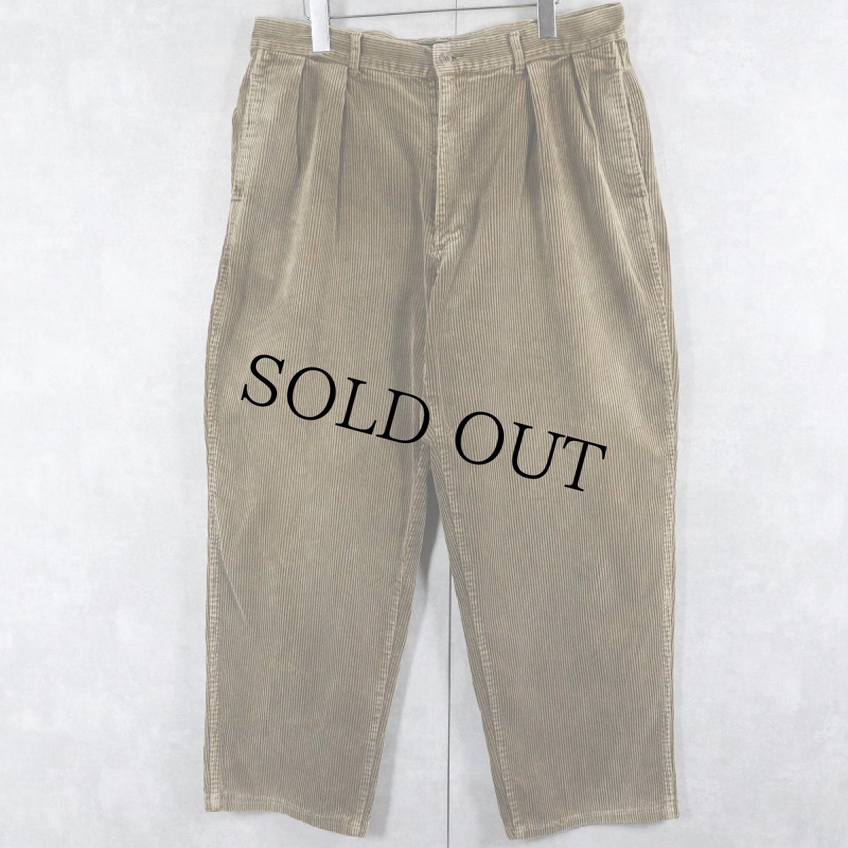 画像1: POLO Ralph Lauren "POLO CORDS" 2タック コーデュロイパンツ W35 (1)