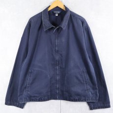 画像1: 90's LANDS' END コットンスイングトップ NAVY XL (1)