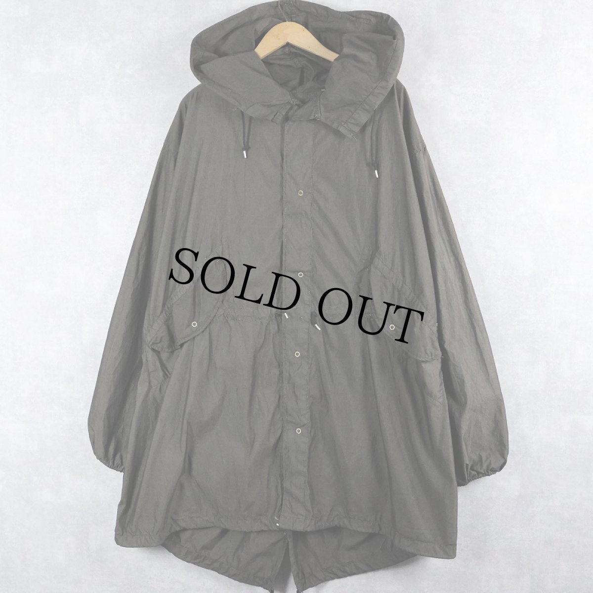 画像1: 80's U.S.ARMY スノーカモパーカー 後染め SMALL (1)