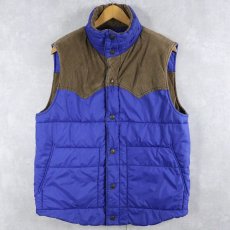 画像2: Levi's コーデュロイ×ナイロン 中綿入り リバーシブルベスト L (2)