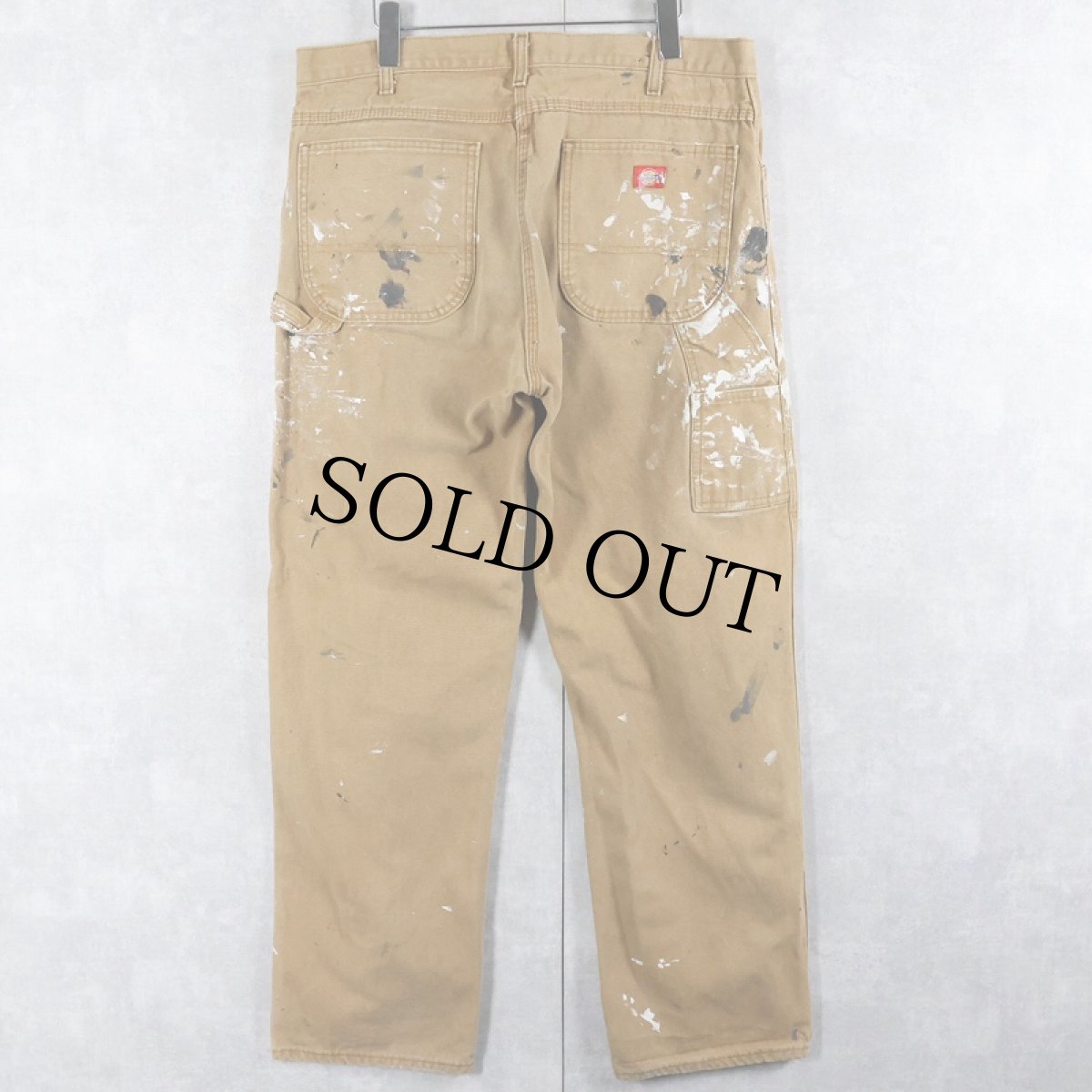 画像2: Dickies ペンキペイント ダックペインターパンツ W35 (2)