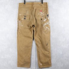 画像2: Dickies ペンキペイント ダックペインターパンツ W35 (2)