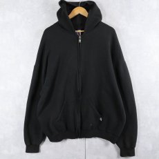 画像1: RUSSELL ATHLETIC スウェットジップパーカー BLACK XXL (1)