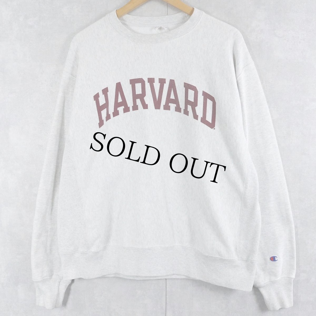 画像1: Champion REVERSE WEAVE "HARVERD" プリントスウェット L (1)