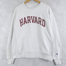 画像1: Champion REVERSE WEAVE "HARVERD" プリントスウェット L (1)