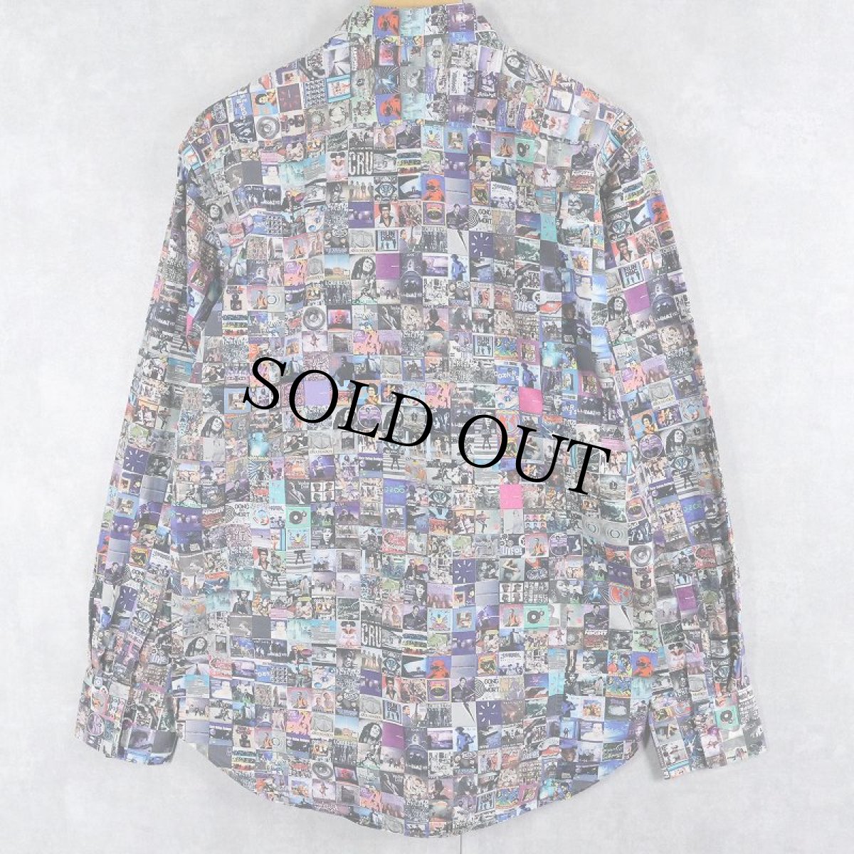 画像3: 2000's COTON DOUX アーティストジャケットプリントシャツ SIZE42 (3)