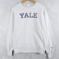 画像1: Champion REVERSE WEAVE "YALE" プリントスウェット S (1)