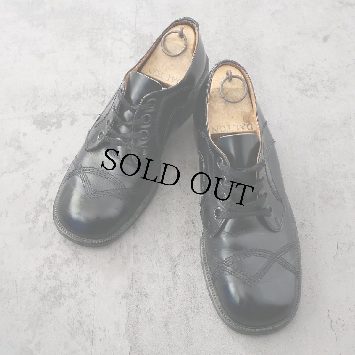 画像1: STRATOS レザーシューズ BLACK 26.5cm (1)