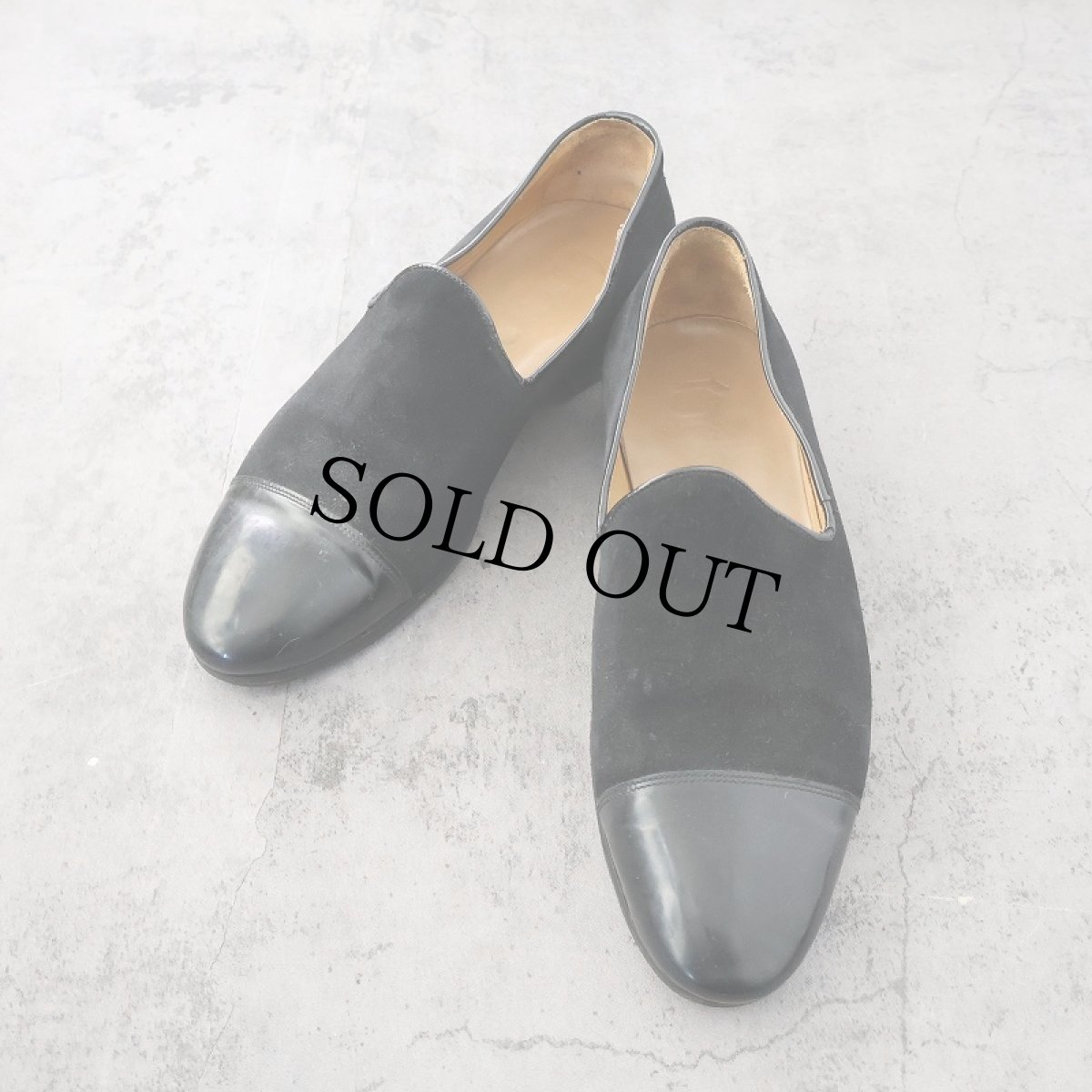 画像1: Terracciano ITALY製 スエードレザーローファー BLACK 27cm (1)