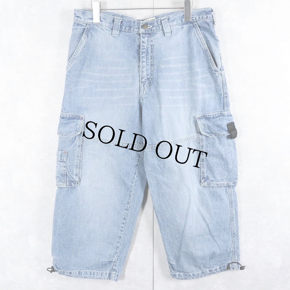 画像1: JOHN F.GEE デニムカーゴパンツ W35 (1)