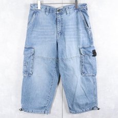 画像1: JOHN F.GEE デニムカーゴパンツ W35 (1)