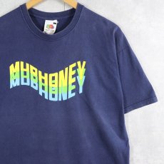 画像1: Mudhoney ロックバンドプリントTシャツ NAVY L (1)
