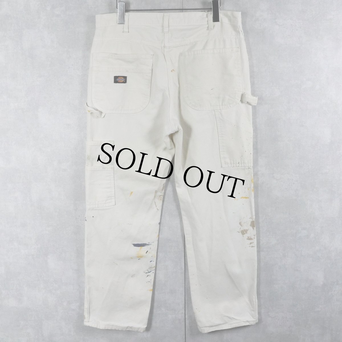 画像2: Dickies ペンキペイント コットンペインターパンツ W34 (2)