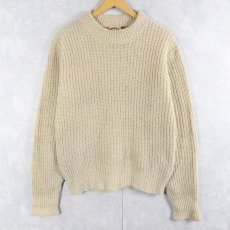 画像1: 80's BANANA REPUBLIC カラーネップ混 ウールニットセーター (1)