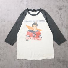 画像2: 90's RAGE AGAINST THE MACHINE "EVIL EMPIRE" ロックバンド ラグランTシャツ (2)