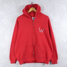 画像2: 2002 WEEZER オルタナティブロックバンド ロゴプリント スウェットジップパーカー L (2)