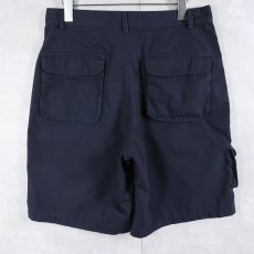 画像2: 90's STUSSY USA製 カーゴショーツ NAVY W31 (2)