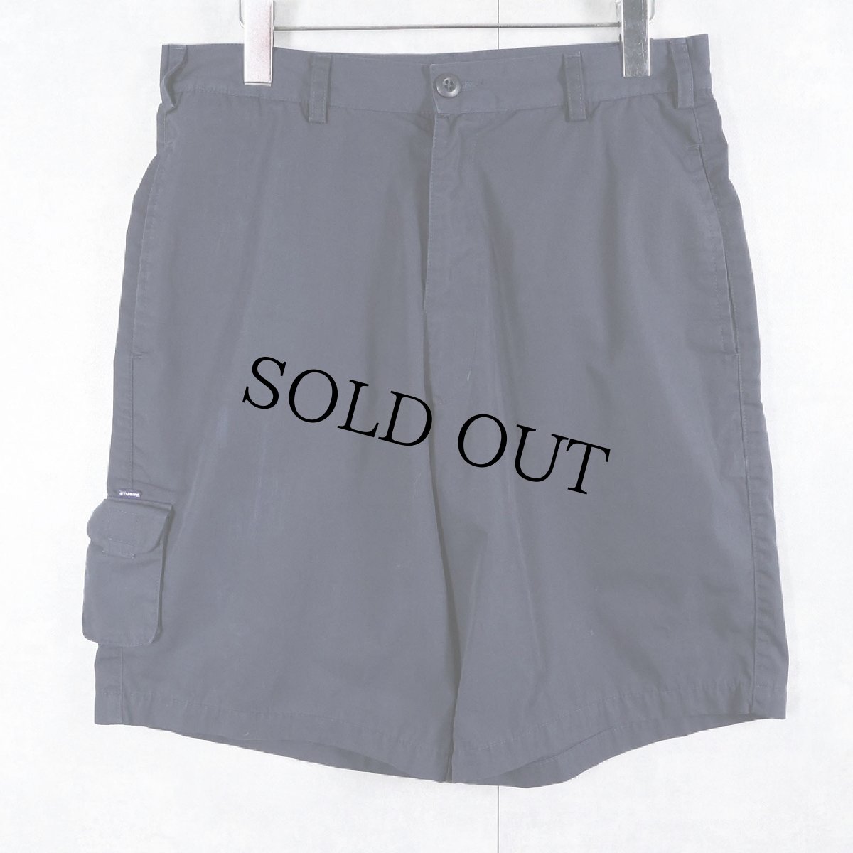 画像1: 90's STUSSY USA製 カーゴショーツ NAVY W31 (1)