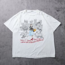 画像2: 90's The Wizard of Oz "Toto ,I have a feeling we're not in Kansas anymore !" ミュージカルプリントTシャツ (2)