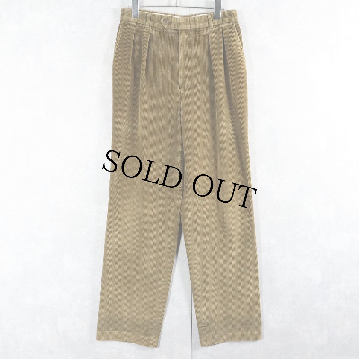 画像1: 80's L.L.Bean USA製 2タックコーデユロイパンツ W29 (1)