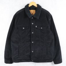 画像1: Levi's コーデュロイボアジャケット BLACK XXL (1)