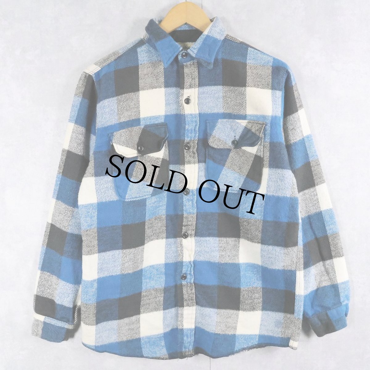 画像1: 60's〜 Yorke チェック柄 ヘビーネルシャツ (1)