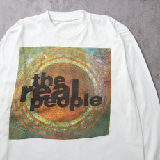 画像1: 90's The Real People ロックバンドプリントロンT (1)