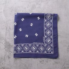 画像1: 60's FAST COLOR 筆記体 総柄 バンダナ (1)