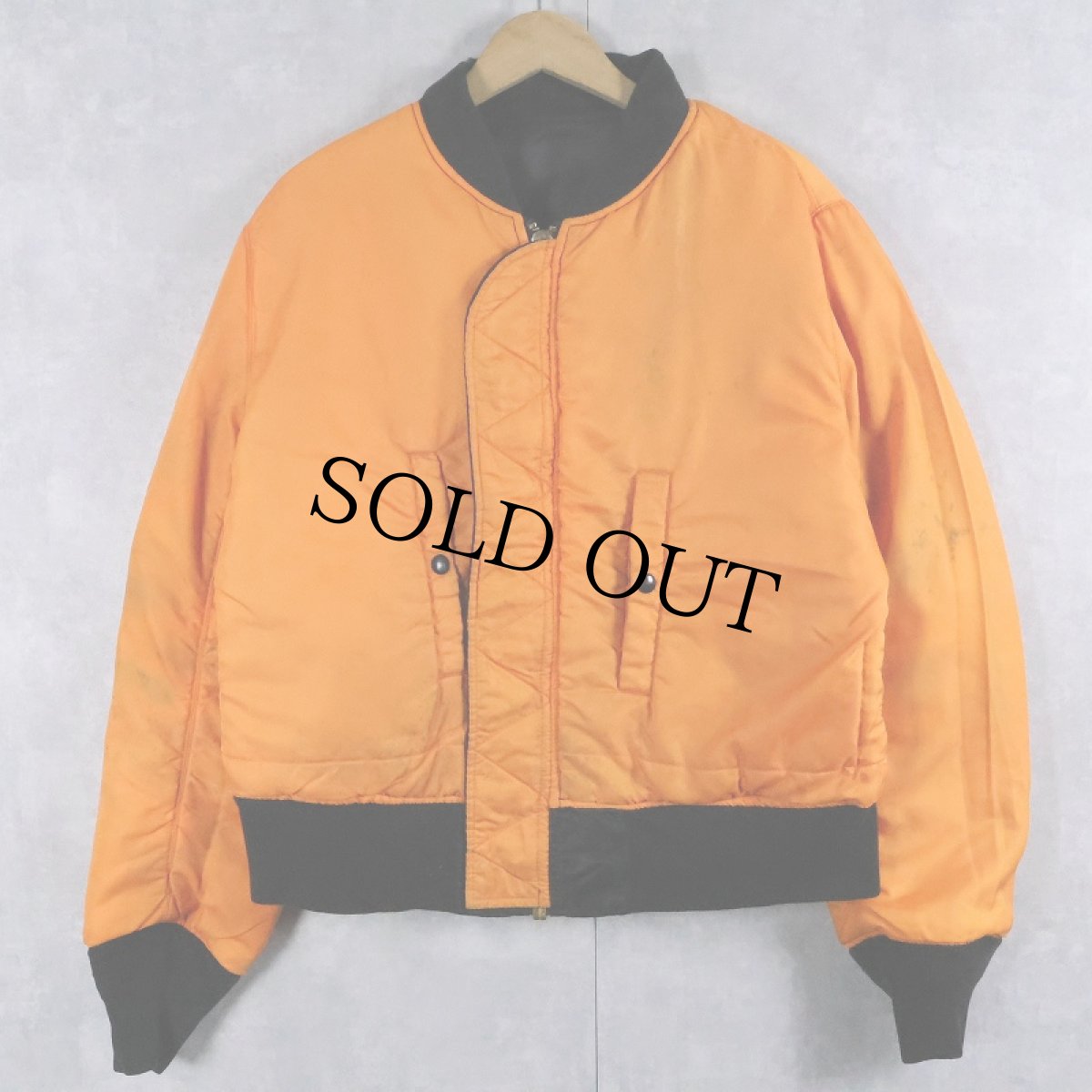 画像2: 民間品 ALPHA INDUSTRIES,INC. MA-1 フライトジャケット BLACK MEDIUM (2)