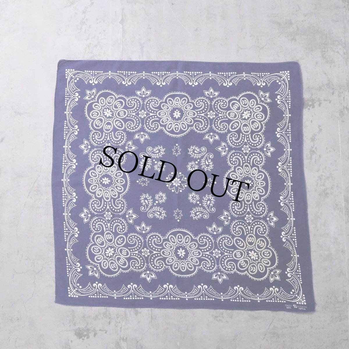 画像2: 60's エレファントブランド ペイズリー柄 バンダナ 上鼻 (2)