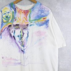 画像1: 90's "E.Wington Haycock" アートペイントTシャツ XXL (1)