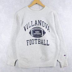 画像1: 90's Champion REVERSE WEAVE USA製 "VILLANOVA FOOTBALL" プリントスウェット L (1)