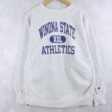 画像1: 90's Champion REVERSE WEAVE "WINONA STATE ATHLETICS" プリントスウェット XL (1)