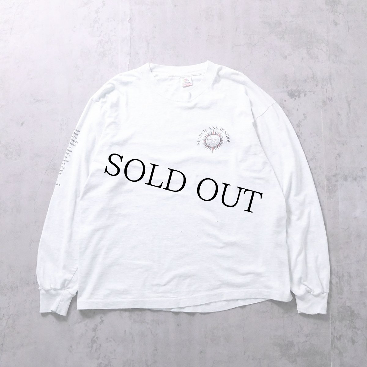 画像4: 90's Rollins Band USA製 "SEARCH AND DESTROY" ロックバンドツアーロンT XL (4)