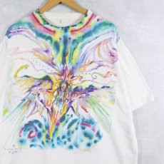画像1: 90's "E.Wington Haycock" アートペイントTシャツ XXL (1)