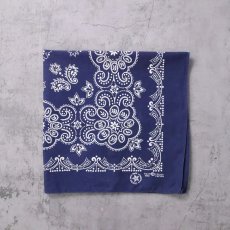 画像1: 70's エレファントブランド 上鼻&星マーク 移行期 USA製 ペイズリー柄 バンダナ (1)