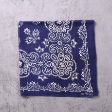 画像1: 60's エレファントブランド ペイズリー柄 バンダナ 上鼻 (1)