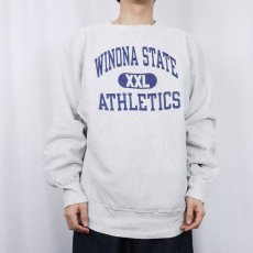 画像2: 90's Champion REVERSE WEAVE "WINONA STATE ATHLETICS" プリントスウェット XL (2)