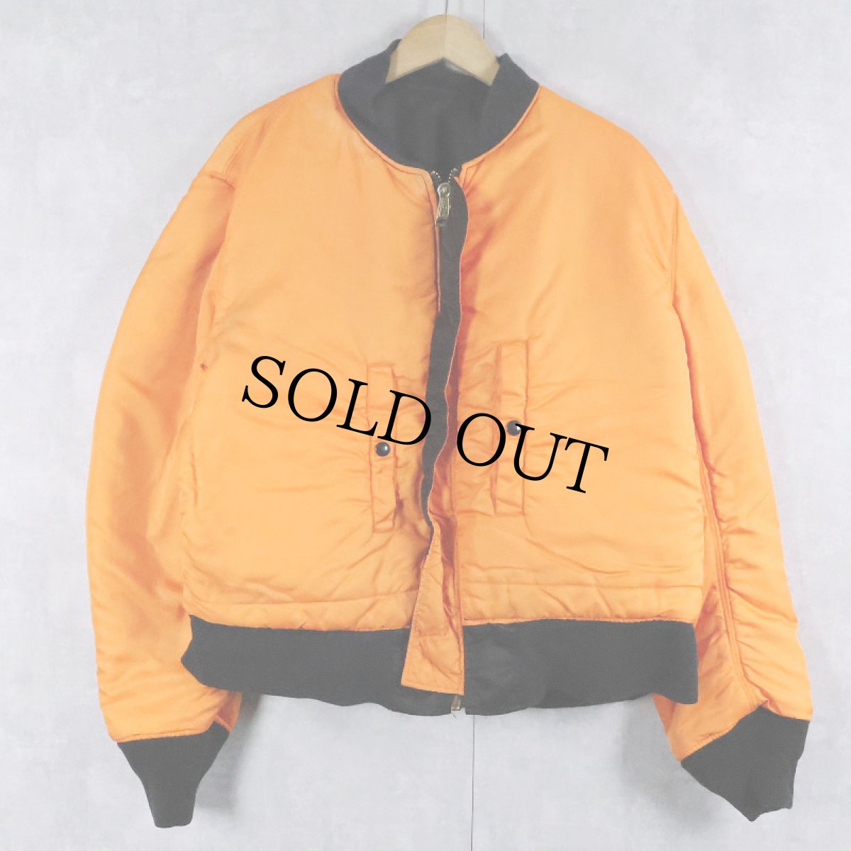 画像2: 民間品 ALPHA INDUSTRIES,INC. MA-1 フライトジャケット BLACK LARGE (2)