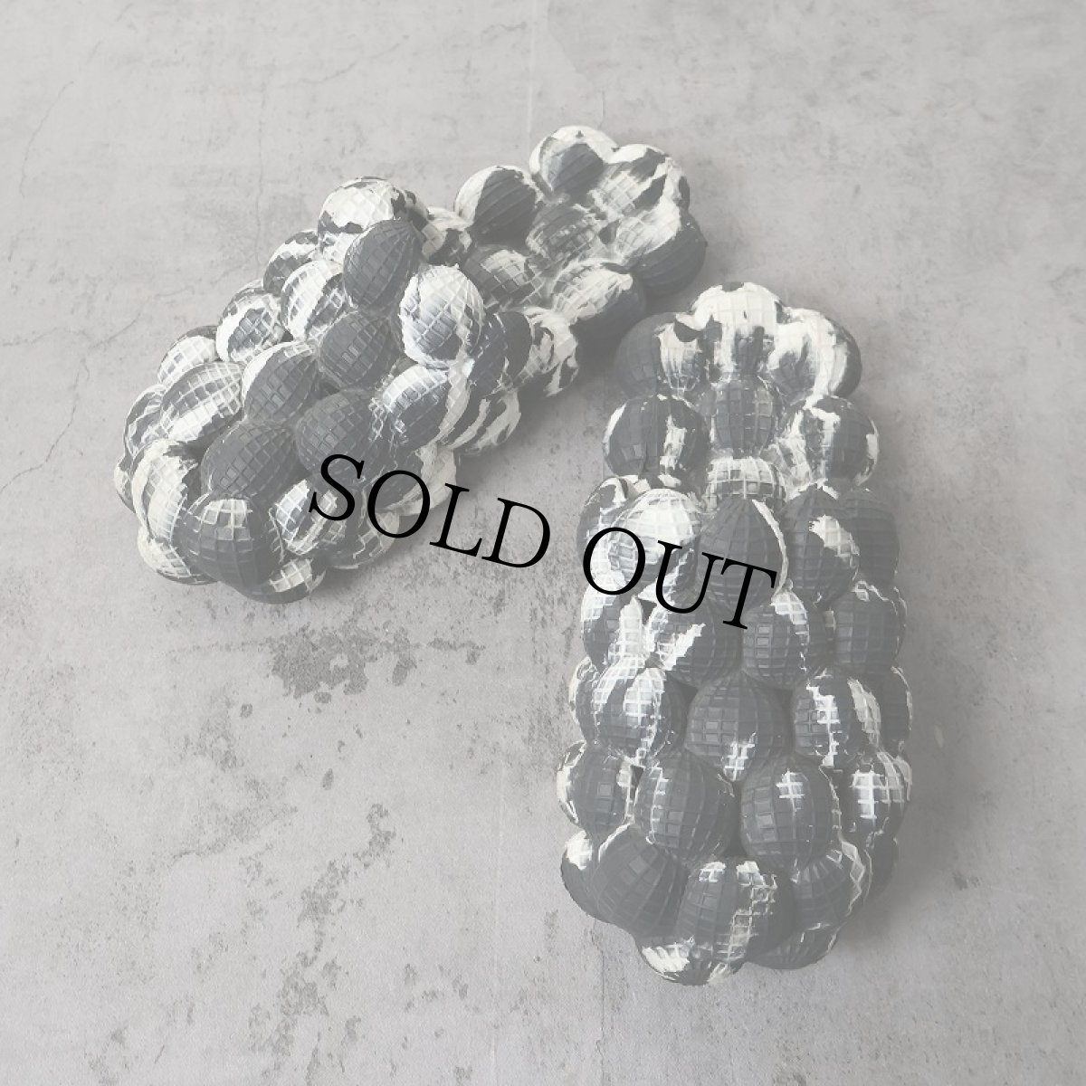 画像1: マーブル柄 バブルデザインサンダル 28cm (1)