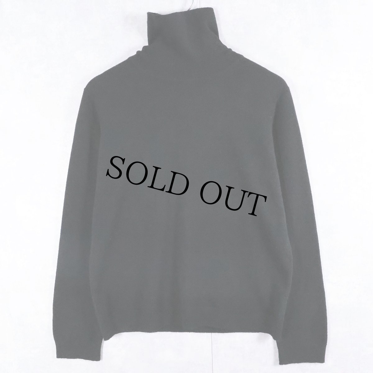 画像1: 90's Brooks Brothers SCOTLAND製 "ITALIAN CASHMERE" タートルネック カシミアニットセーター BLACK XL (1)